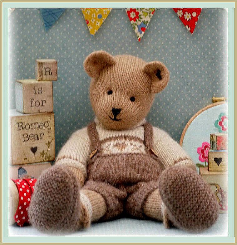 Romeo Bear / Teddy Bear Knitting Pattern/ Pdf/ Email Pattern Plus 'handmade Shoes' Knitting Pattern